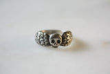 Large Winged Death's Head Ring