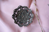 Brass Crochet Doily Bowl - Medium